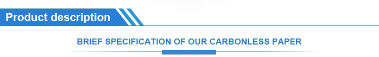 Het Document NCR van het nadrukmerk Document Blauw/Zwart Weergavedocument Zonder koolstof Zonder koolstof