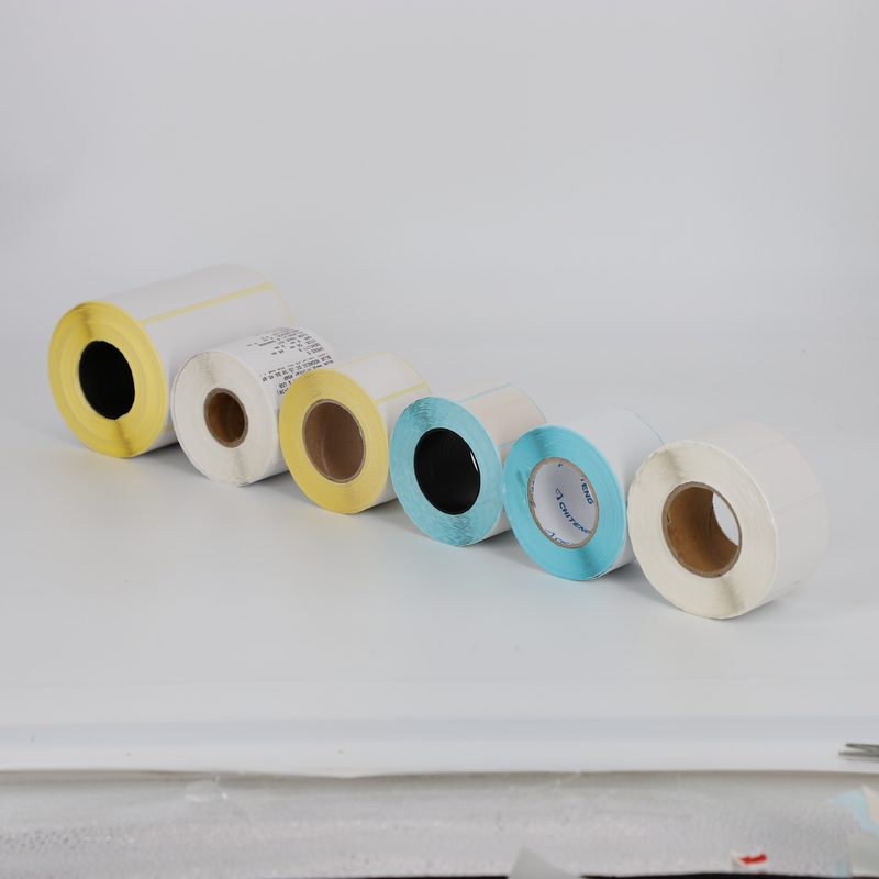 Customized 100% Compatible Thermal Label Sticker Bright Color For Label Printers