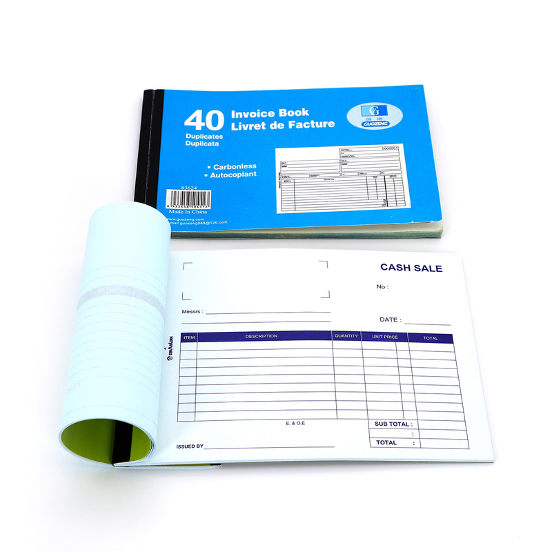 9.5 X 11in 55gsm Carbonless Invoice Book Printing Auto Copy NCR Thermal Receipt Paper