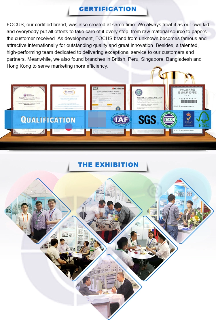 48GSM/55GSM de thermische Document Jumbooppervlakte van de Broodjes Goede Zachtheid 5