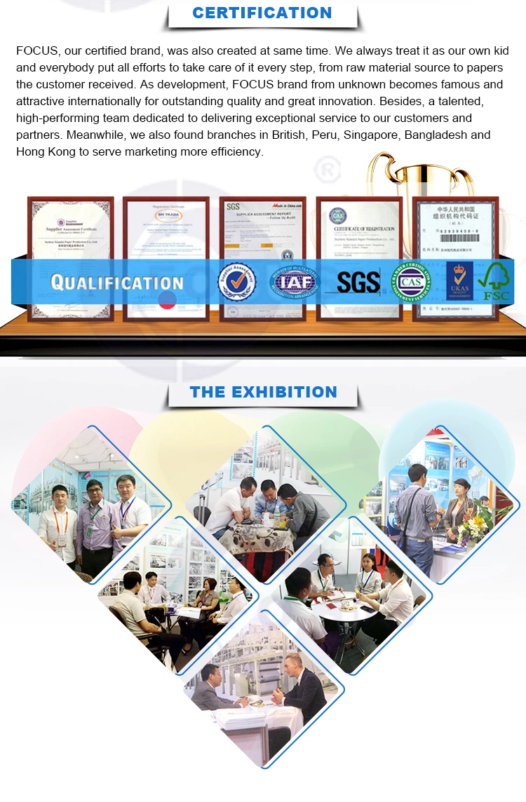 100% het maagdelijke Zachte Thermische Document 45GSM 48GSM 55GSM van het Houtpulp Scherpe Beeld 4