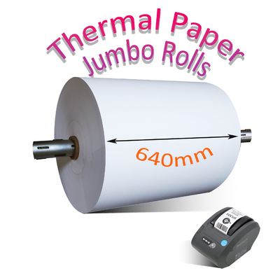 Oil Resistant Jumbo Thermal Paper Roll 3 1/8 Inch Diameter For Clear And Crisp Printing