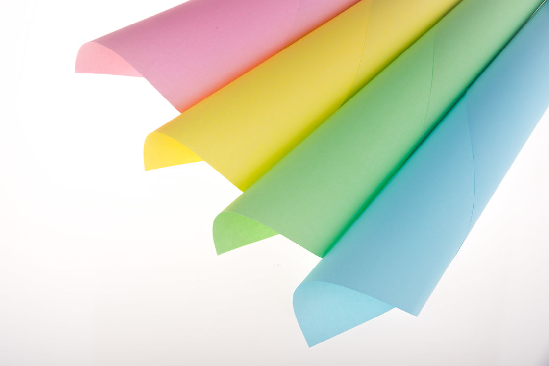 Black Image NCR Paper for Laser Printers White Pink Yellow Blue Green 43*61cm Carbonless Paper