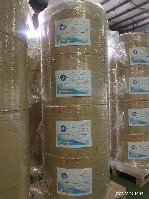 White Wood Pulp Jumbo Thermal Paper Roll A GRADE For Ultrasound Paper