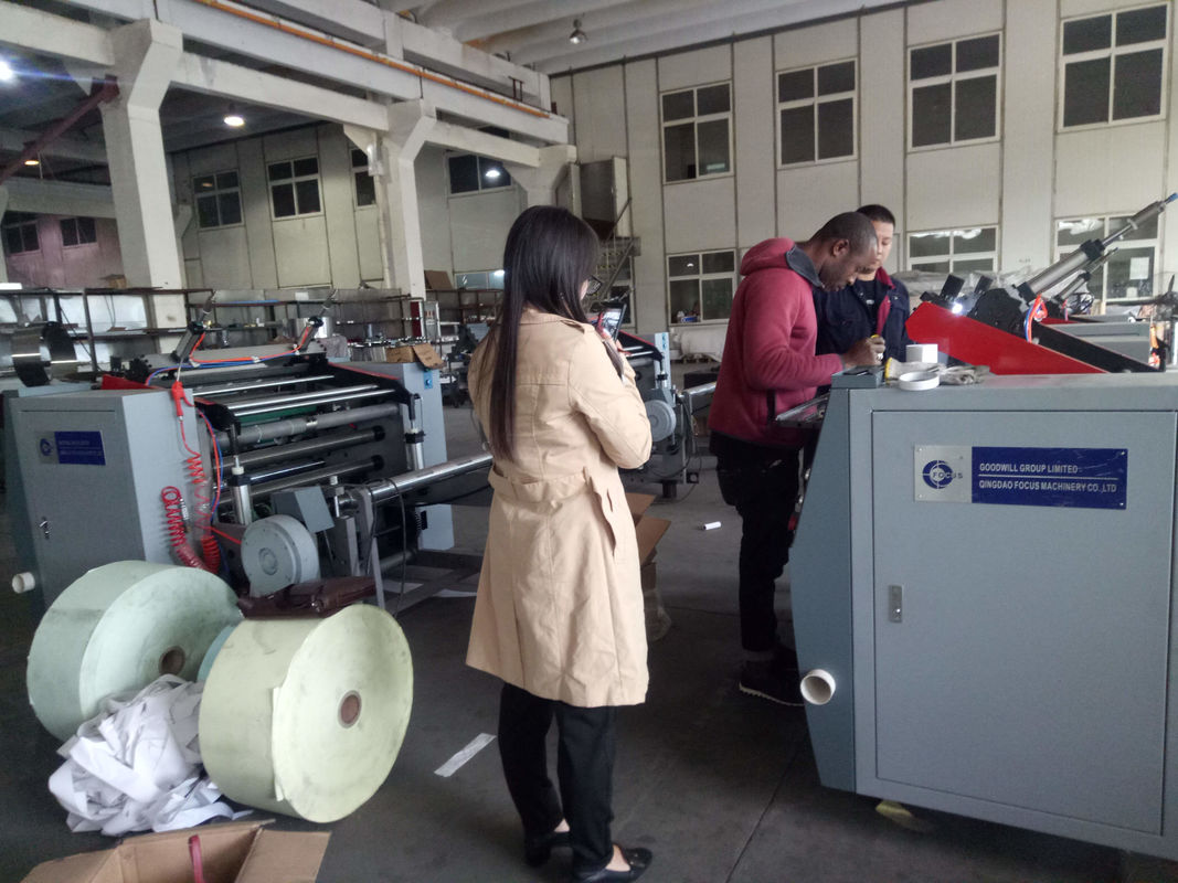 1600mm High Speed 200gsm Thermal Paper Slitting Rewinding Machine POS Paper Cutting