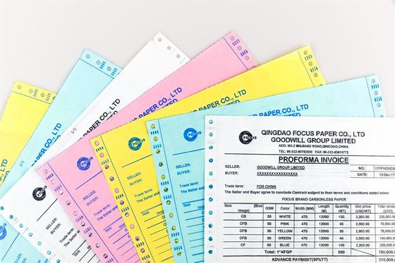 Koolstofloos NCR-papier met een goede witte kleur en beeldintensiteit Ultieme printoplossing